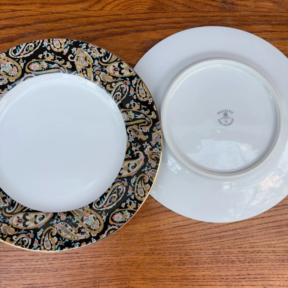 Vintage Takahashi San Francisco Paisley Bread/dessert Plates Set of 2